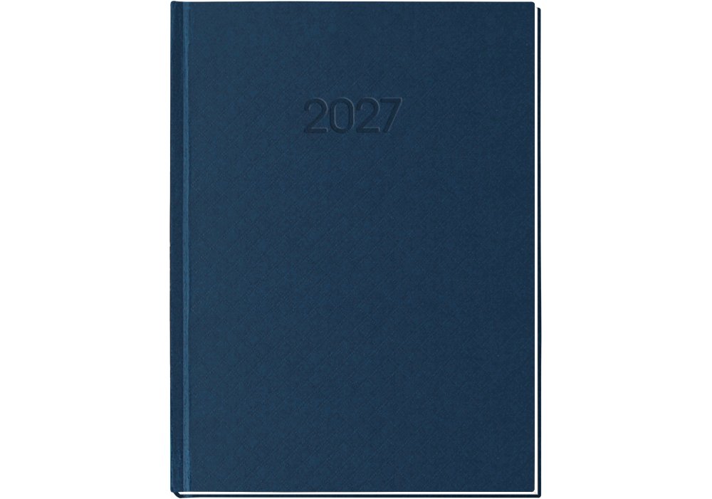 Щоденник датований 2027, КЛІТИНКА, синій, А5 ECONOMIX